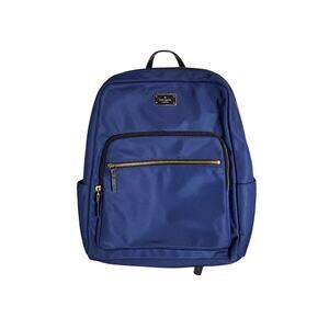 Kate Spade Blue Nylon Laptop Backpack Fair Condition Functional Classic